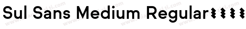 Sul Sans Medium Regular字体转换